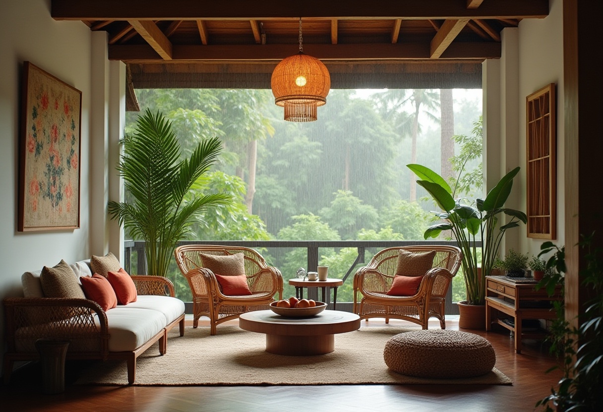 Kombinasi warna natural untuk ruang keluarga